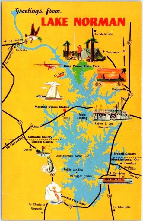 lake norman nc map.